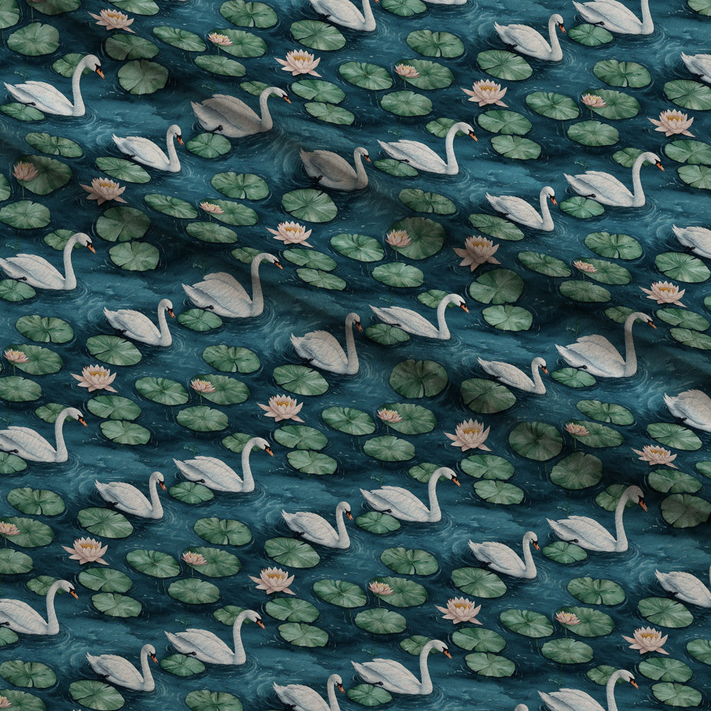 Graceful Waters Pattern 14 Fleece Fabric — fleece fabric folded close-up preview (mv-fleece-v1:lying)