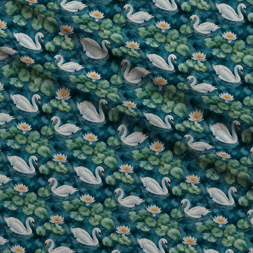 Graceful Waters Pattern 15 Fleece Fabric — fleece fabric folded close-up preview (mv-fleece-v1:lying)