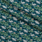 Graceful Waters Pattern 15 Fleece Fabric — fleece fabric folded close-up preview (mv-fleece-v1:lying)