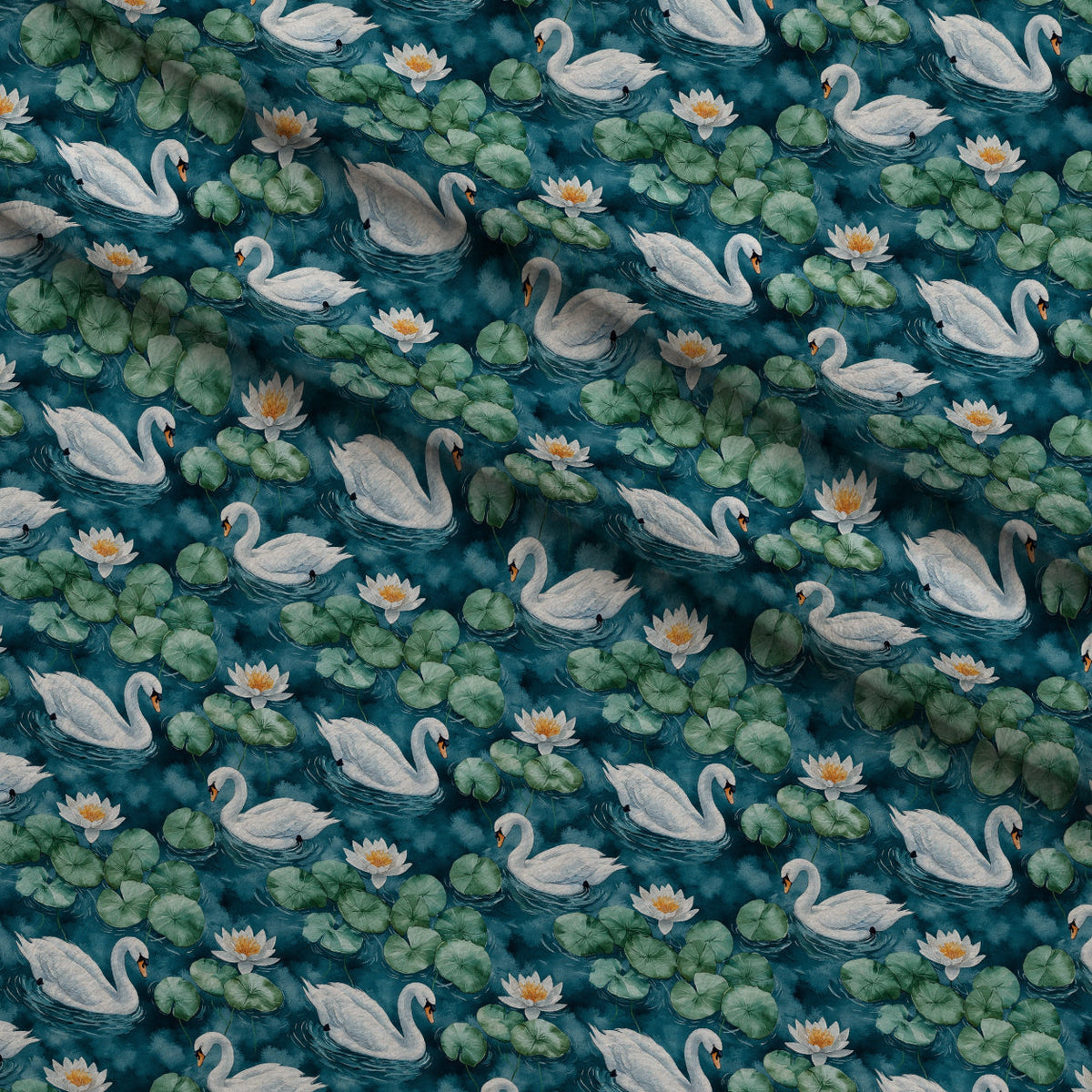 Graceful Waters Pattern 15 Fleece Fabric — fleece fabric folded close-up preview (mv-fleece-v1:lying)