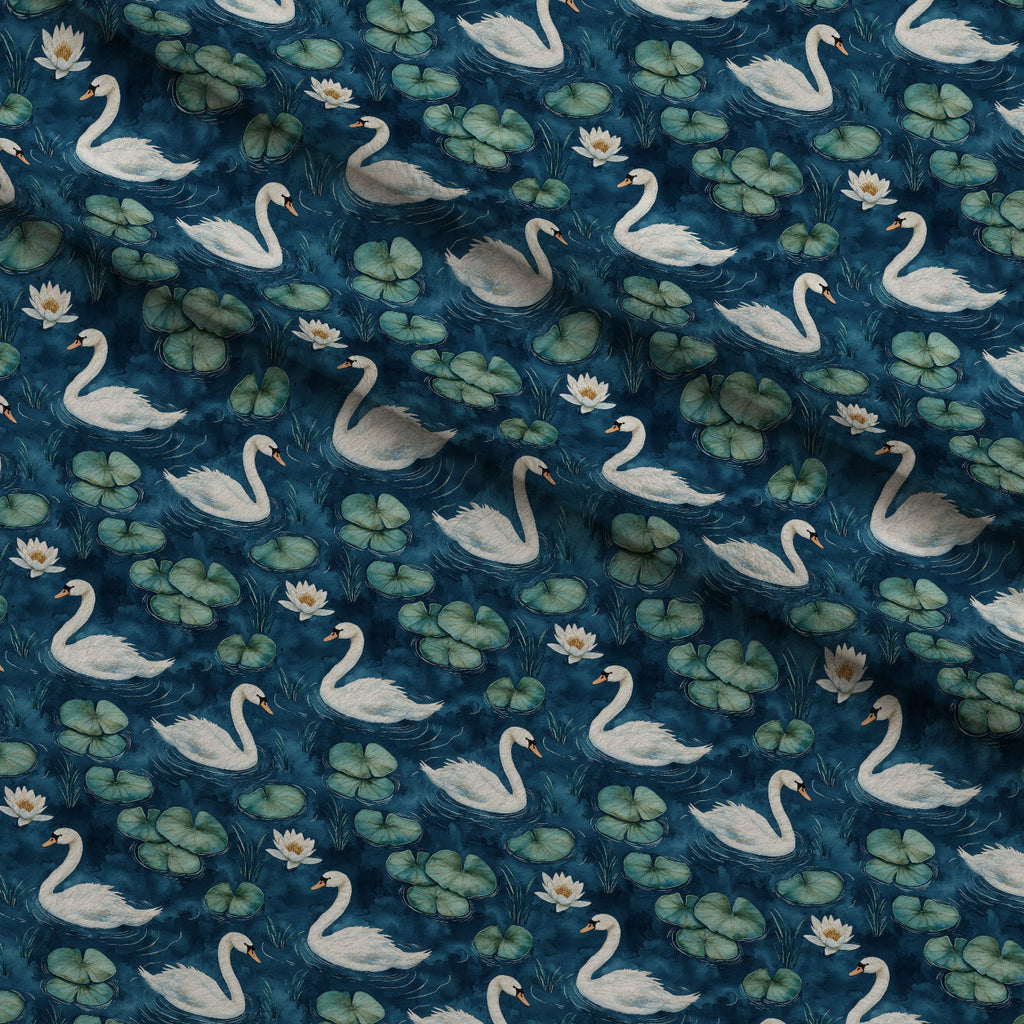 Graceful Waters Pattern 16 Fleece Fabric — fleece fabric folded close-up preview (mv-fleece-v1:lying)