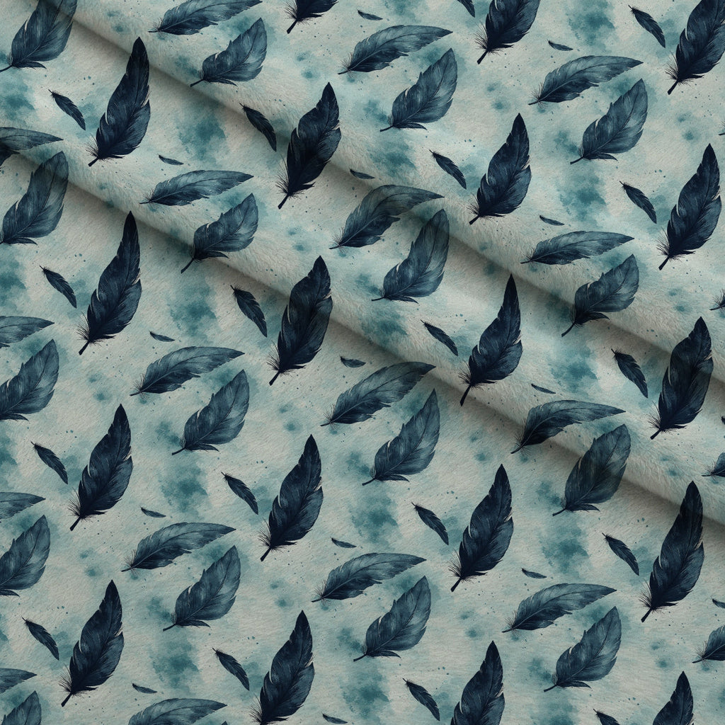 Graceful Waters Pattern 2 Fleece Fabric — fleece fabric folded close-up preview (mv-fleece-v1:lying)