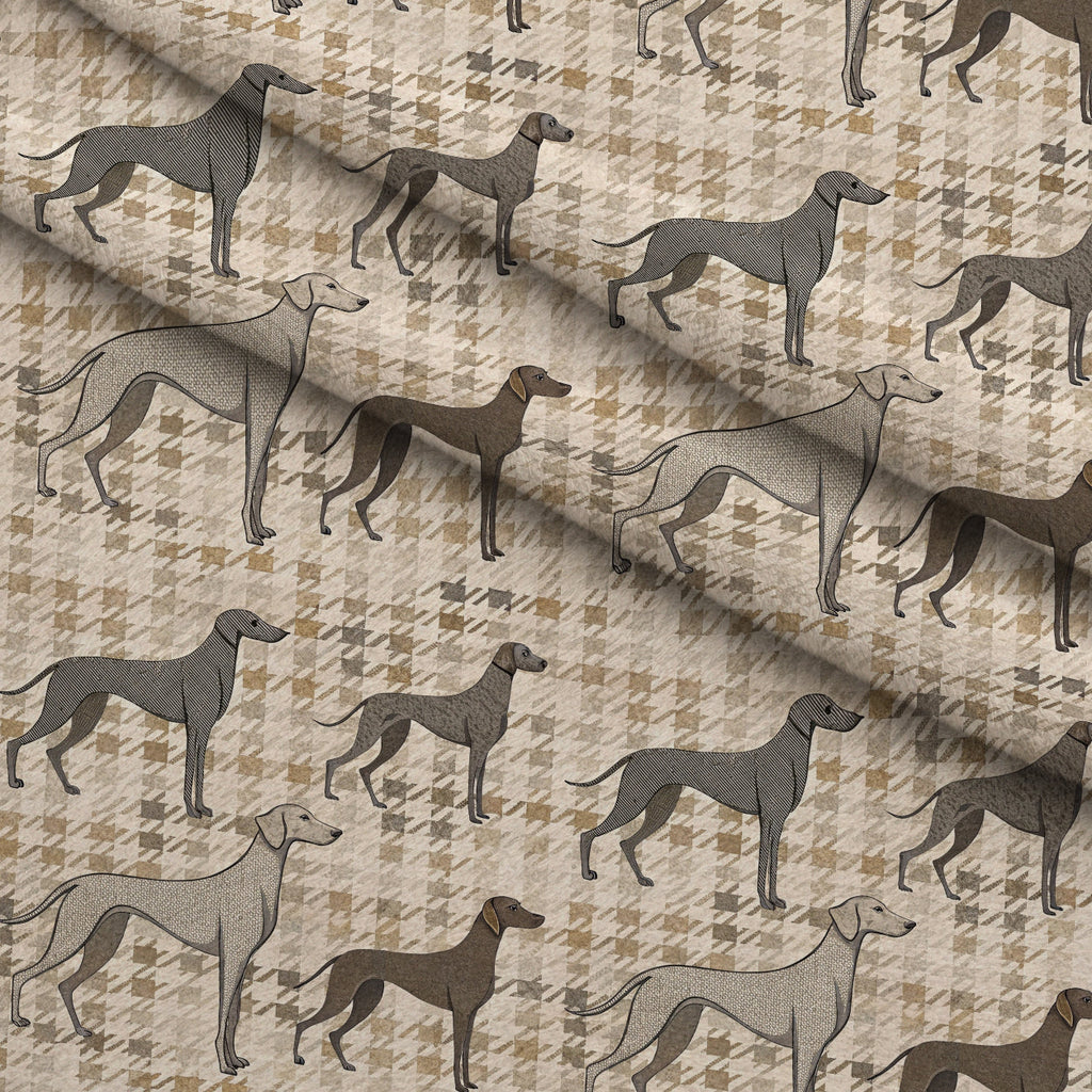 Greyhound Tweed Pattern 2 Fleece Fabric — fleece fabric folded close-up preview (mv-fleece-v1:lying)