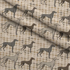 Greyhound Tweed Pattern 2 Fleece Fabric — fleece fabric folded close-up preview (mv-fleece-v1:lying)