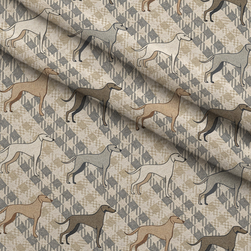 Greyhound Tweed Pattern 5 Fleece Fabric — fleece fabric folded close-up preview (mv-fleece-v1:lying)