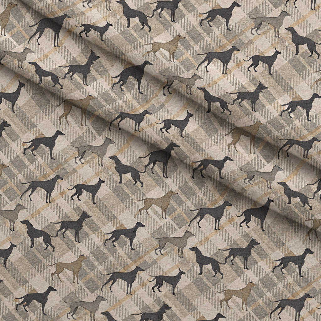 Greyhound Tweed Pattern 6 Fleece Fabric — fleece fabric folded close-up preview (mv-fleece-v1:lying)