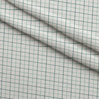 Grid Mint and Teal Fleece Fabric — fleece fabric folded close-up preview (mv-fleece-v1:lying)