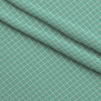 Grid Mint Fleece Fabric — fleece fabric folded close-up preview (mv-fleece-v1:lying)