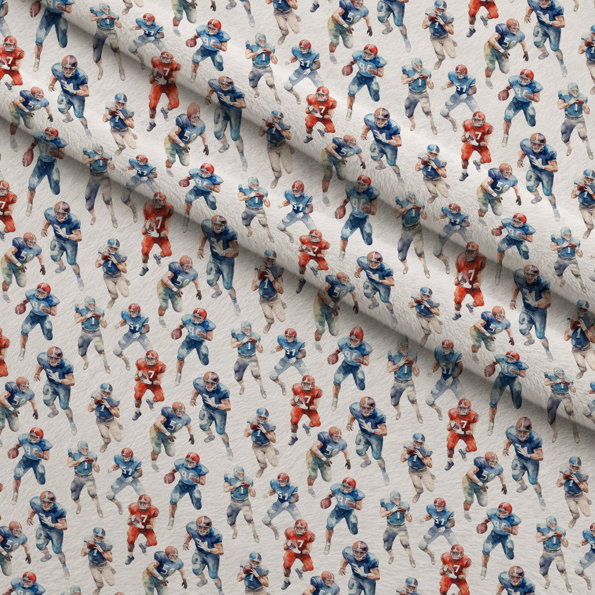 Gridiron Game Day Pattern 10 Fleece Fabric — fleece fabric folded close-up preview (mv-fleece-v1:lying)