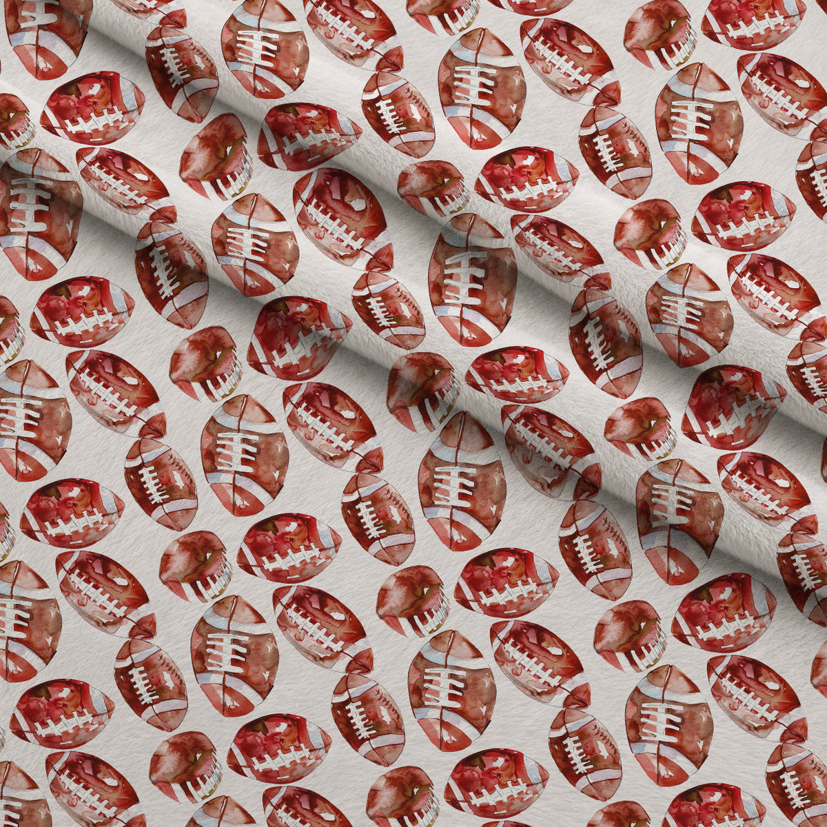 Gridiron Game Day Pattern 4 Fleece Fabric — fleece fabric folded close-up preview (mv-fleece-v1:lying)