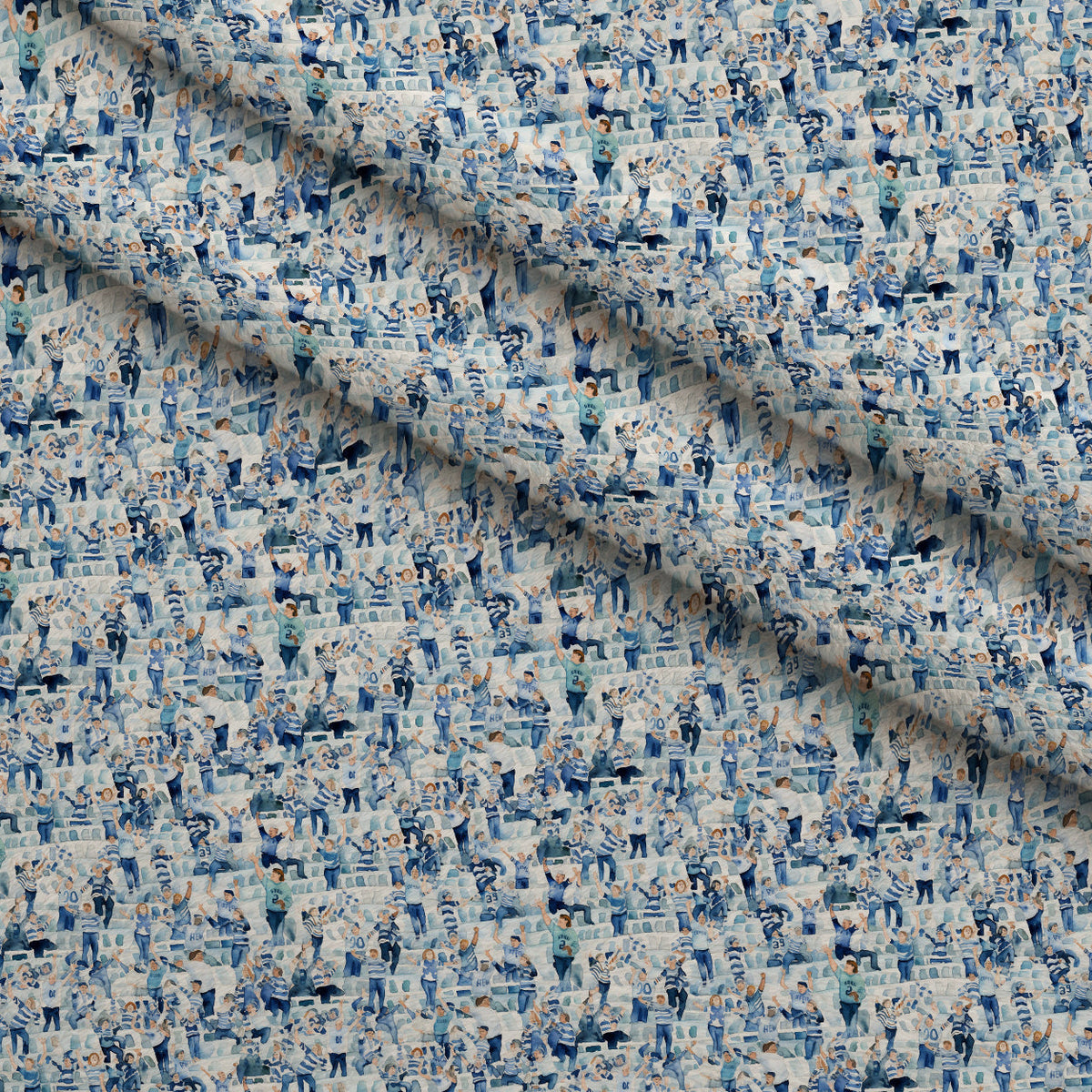 Gridiron Game Day Pattern 5 Fleece Fabric — fleece fabric folded close-up preview (mv-fleece-v1:lying)