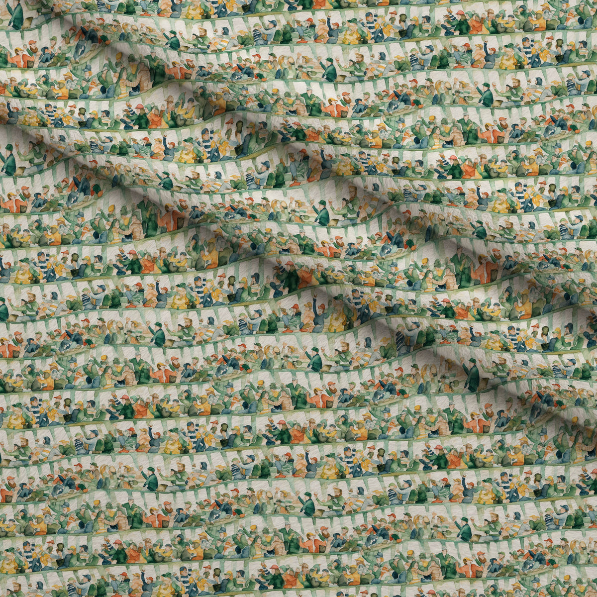 Gridiron Game Day Pattern 6 Fleece Fabric — fleece fabric folded close-up preview (mv-fleece-v1:lying)