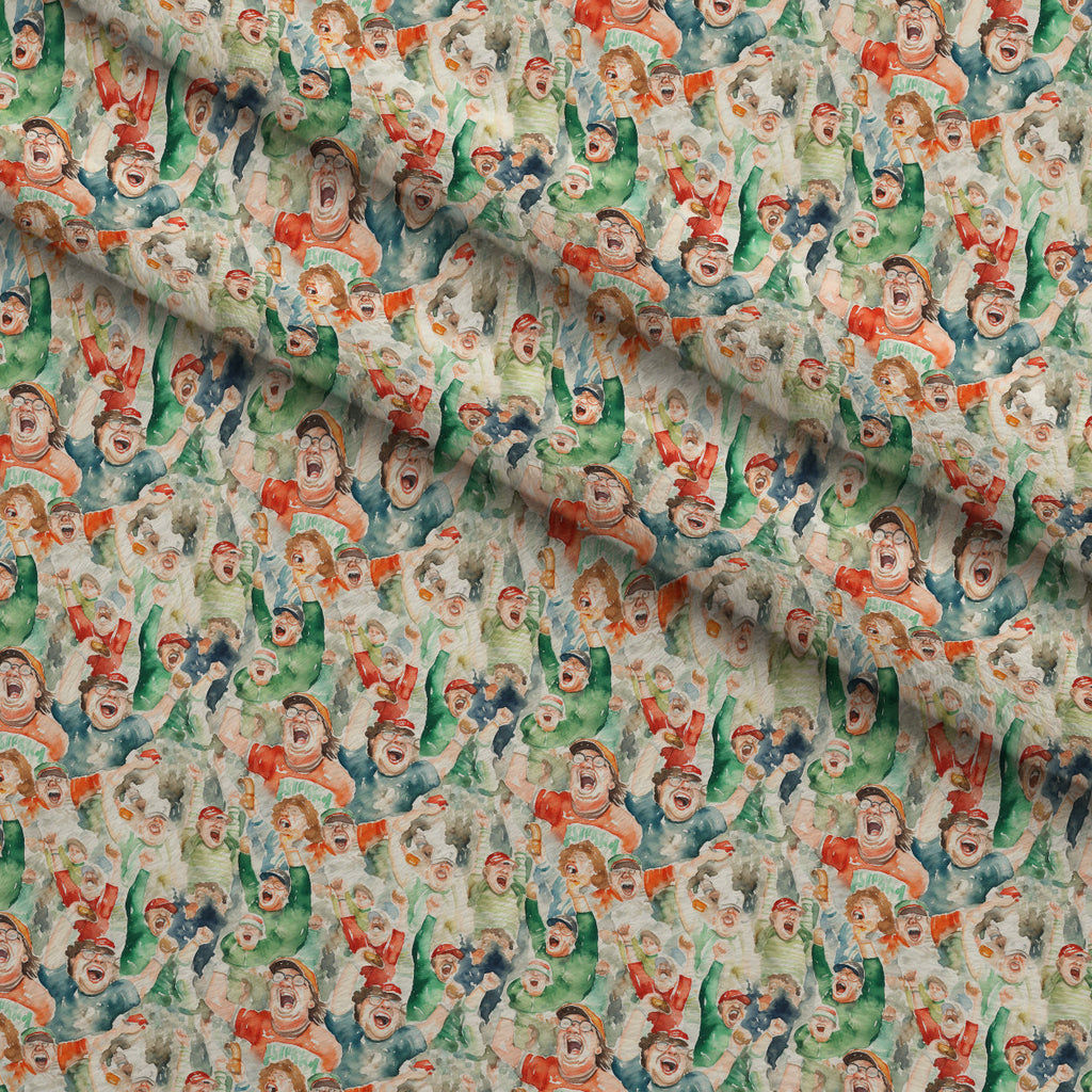 Gridiron Game Day Pattern 7 Fleece Fabric — fleece fabric folded close-up preview (mv-fleece-v1:lying)