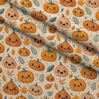 Groovy Ghouls Pattern 17 Fleece Fabric — fleece fabric folded close-up preview (mv-fleece-v1:lying)