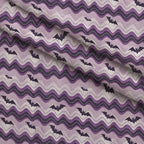 Groovy Ghouls Pattern 7 Fleece Fabric — fleece fabric folded close-up preview (mv-fleece-v1:lying)