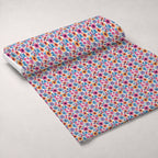Groovy Peace Blooms Pattern 2 Fleece Fabric — fleece fabric unrolled bolt preview (mv-fleece-v1:bolt)