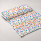 Groovy Peace Blooms Pattern 8 Fleece Fabric — fleece fabric unrolled bolt preview (mv-fleece-v1:bolt)