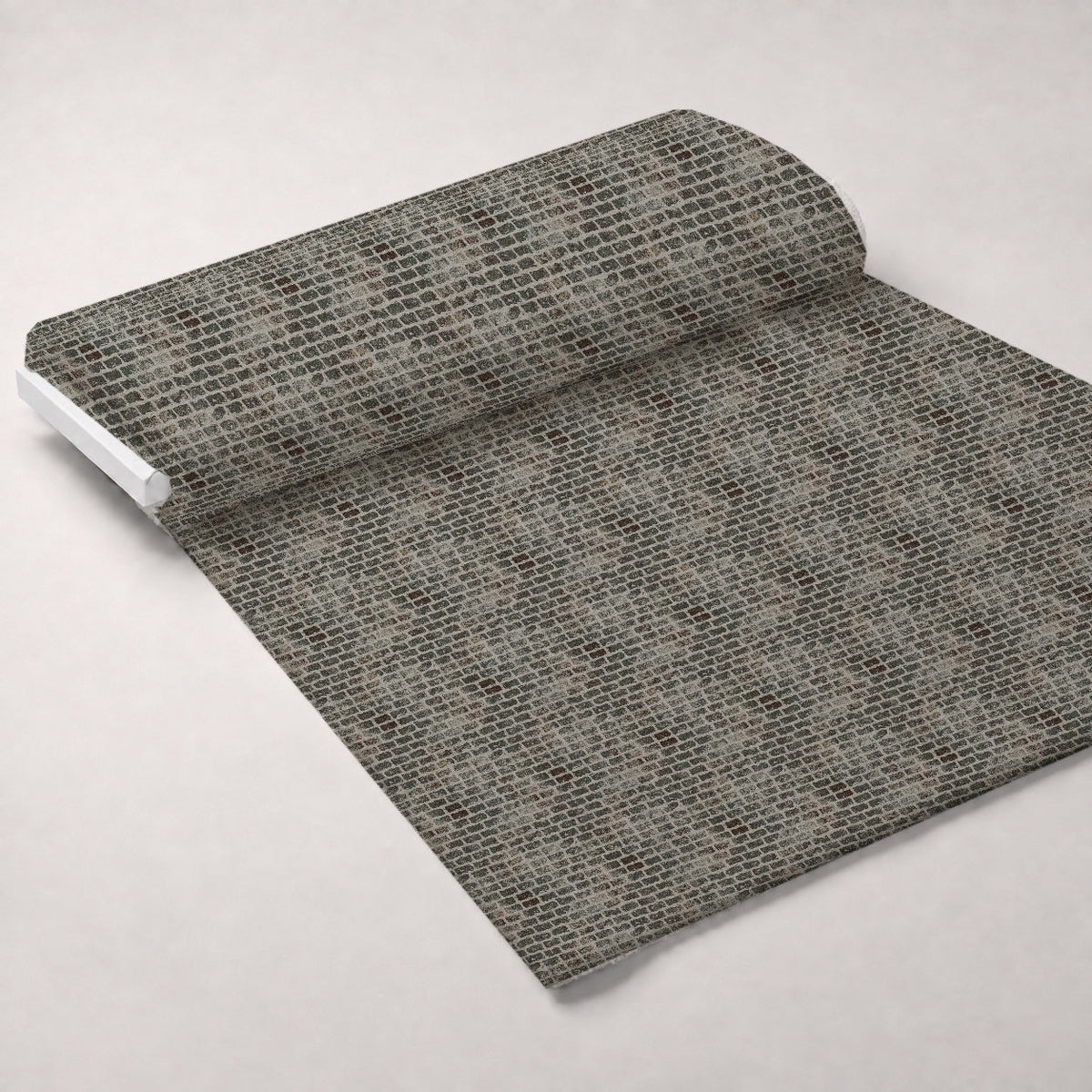 Grunge Brick Wall Pattern 1 Fleece Fabric — fleece fabric unrolled bolt preview (mv-fleece-v1:bolt)