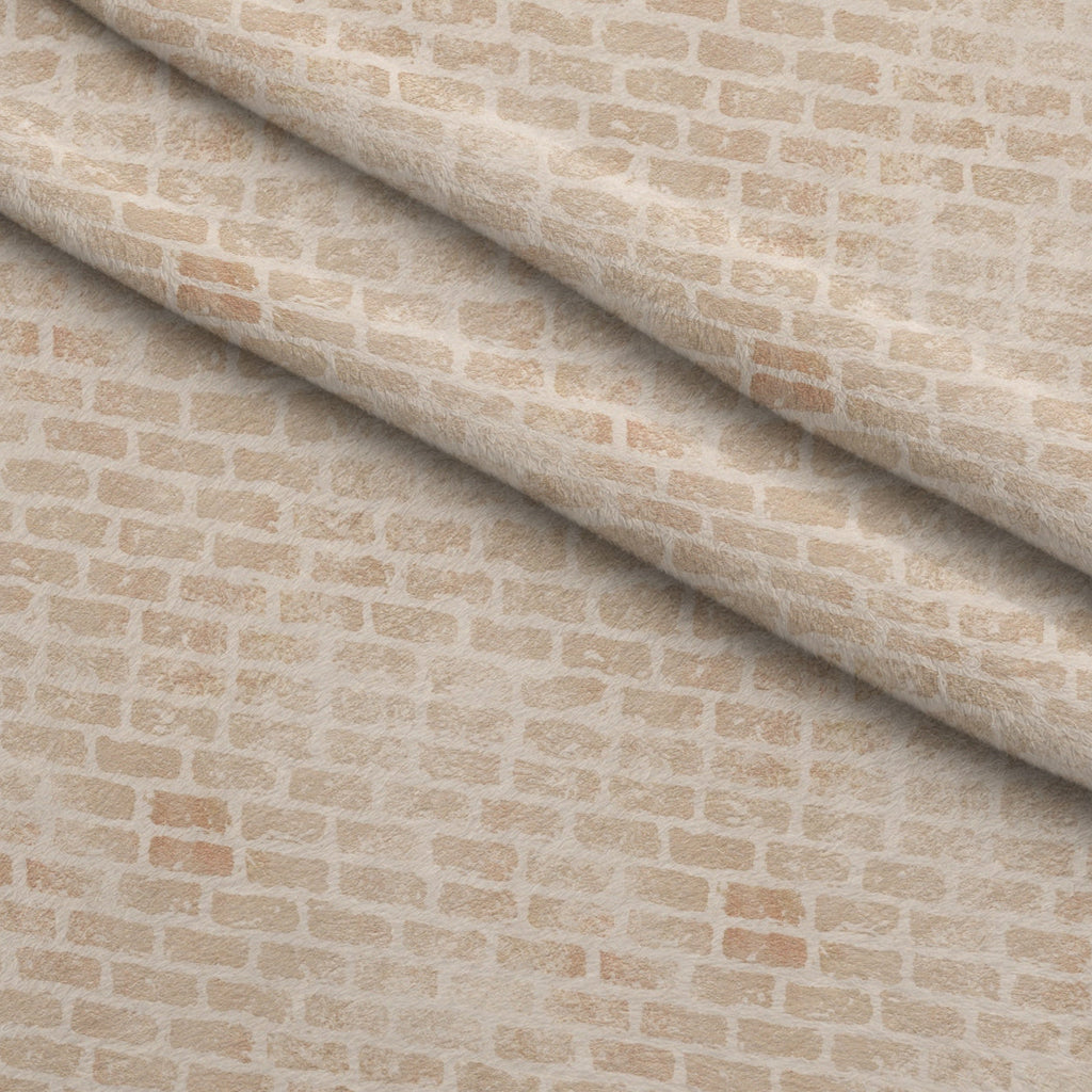 Grunge Brick Wall Pattern 12 Fleece Fabric — fleece fabric folded close-up preview (mv-fleece-v1:lying)