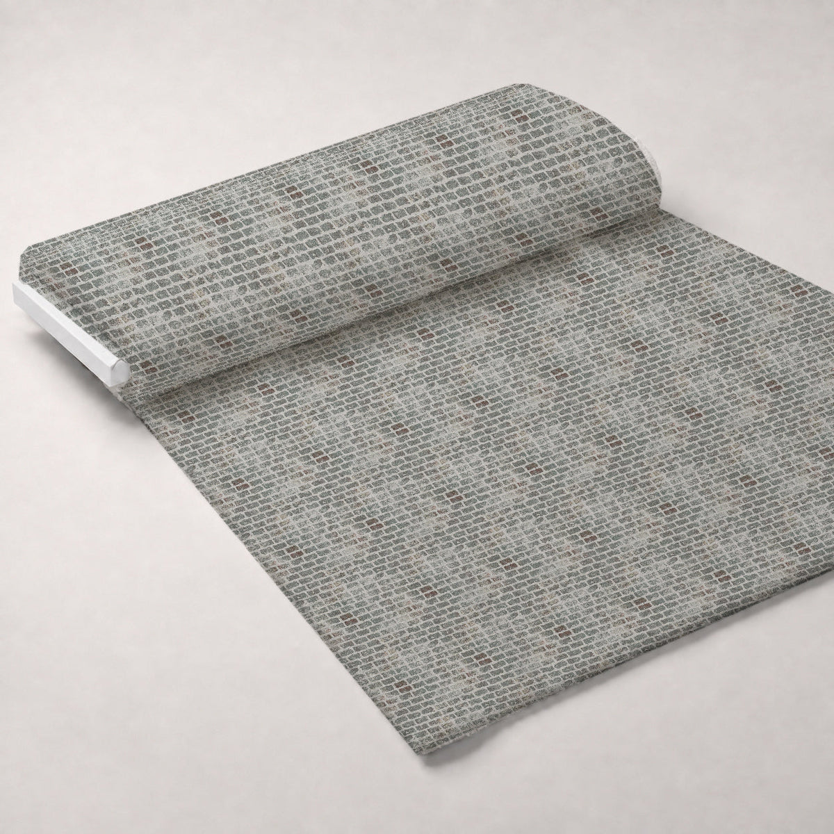 Grunge Brick Wall Pattern 2 Fleece Fabric — fleece fabric unrolled bolt preview (mv-fleece-v1:bolt)