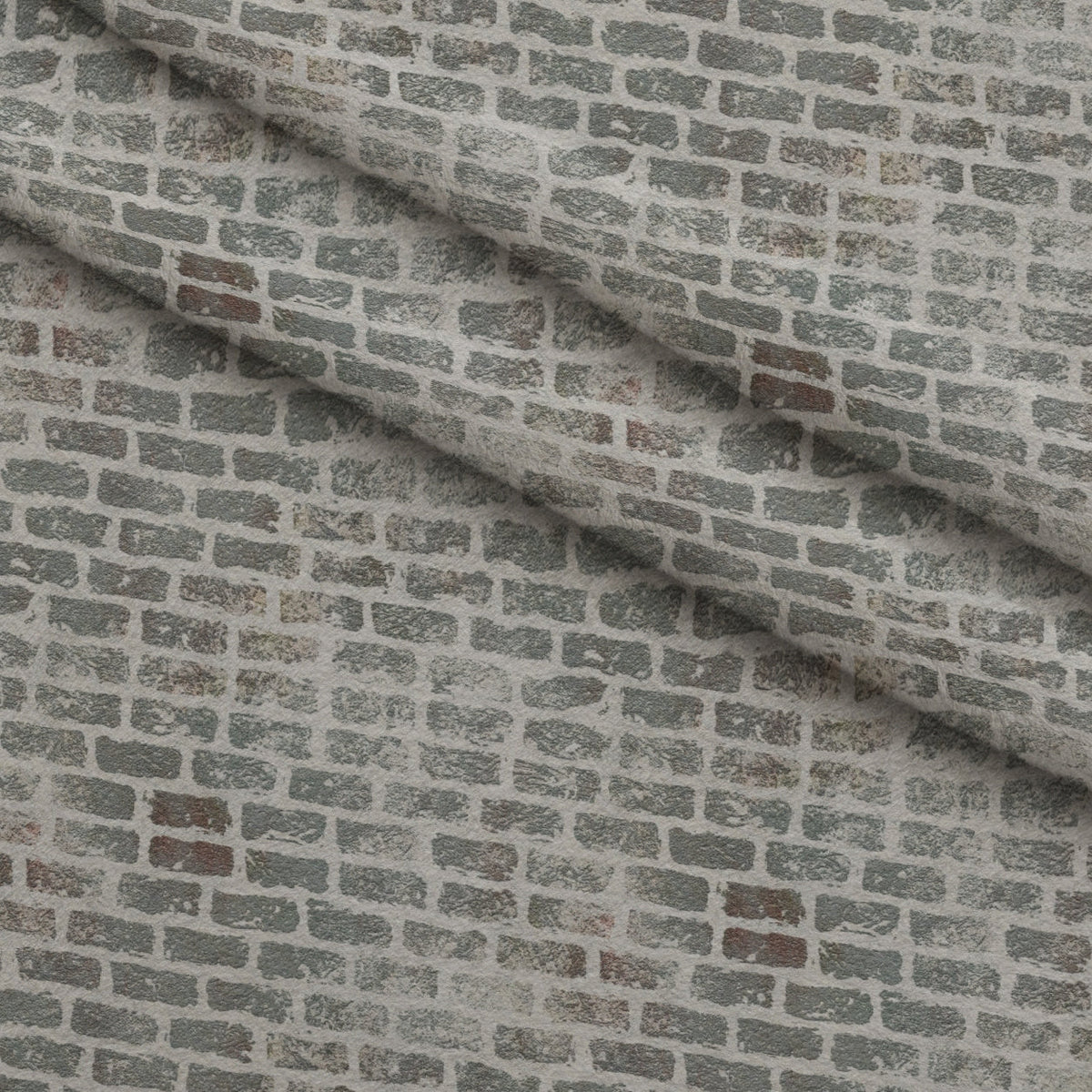 Grunge Brick Wall Pattern 2 Fleece Fabric — fleece fabric folded close-up preview (mv-fleece-v1:lying)