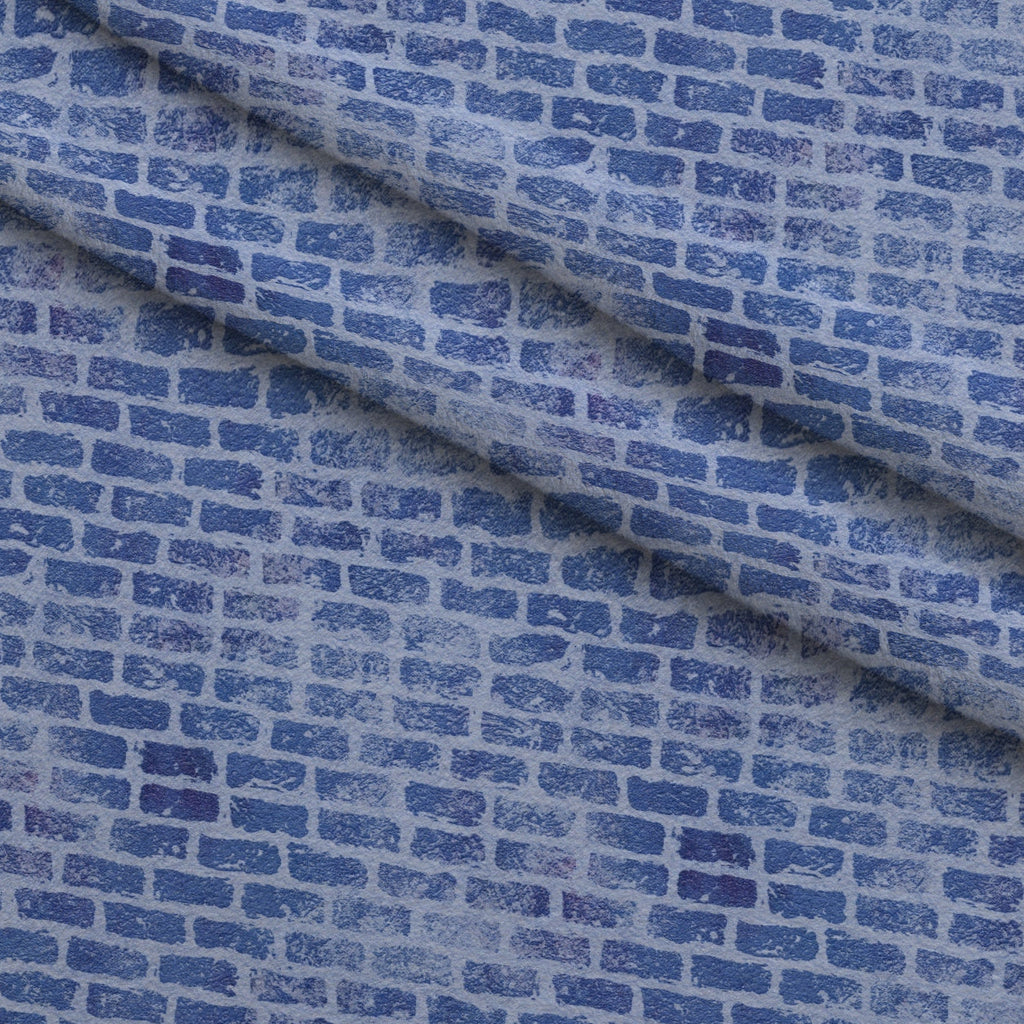 Grunge Brick Wall Pattern 24 Fleece Fabric — fleece fabric folded close-up preview (mv-fleece-v1:lying)