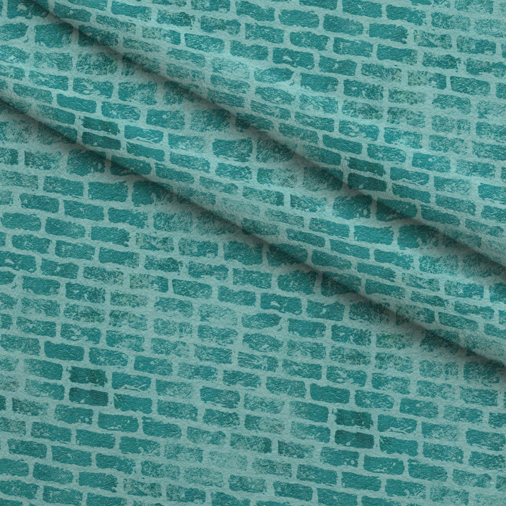 Grunge Brick Wall Pattern 26 Fleece Fabric — fleece fabric folded close-up preview (mv-fleece-v1:lying)