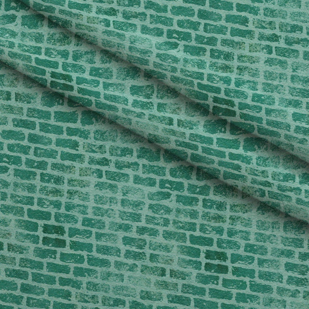 Grunge Brick Wall Pattern 27 Fleece Fabric — fleece fabric folded close-up preview (mv-fleece-v1:lying)