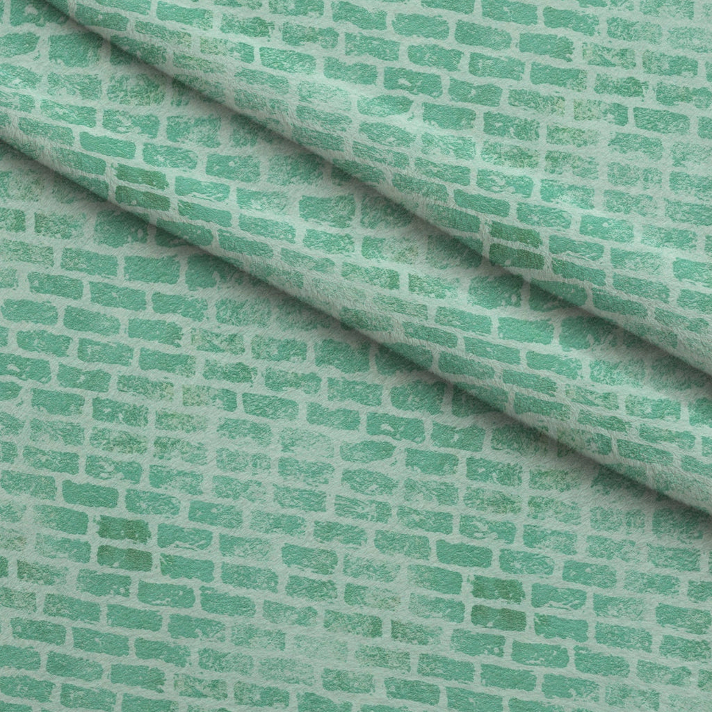 Grunge Brick Wall Pattern 28 Fleece Fabric — fleece fabric folded close-up preview (mv-fleece-v1:lying)