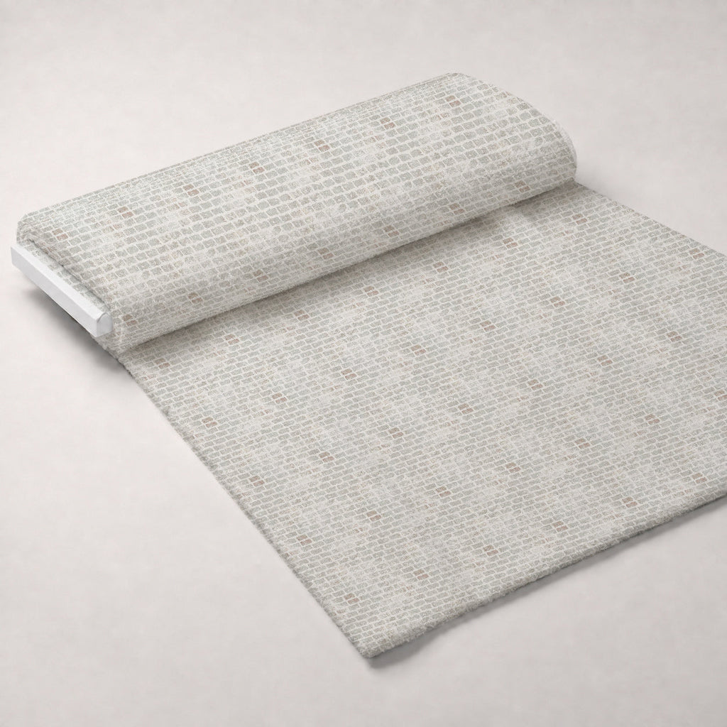 Grunge Brick Wall Pattern 3 Fleece Fabric — fleece fabric unrolled bolt preview (mv-fleece-v1:bolt)