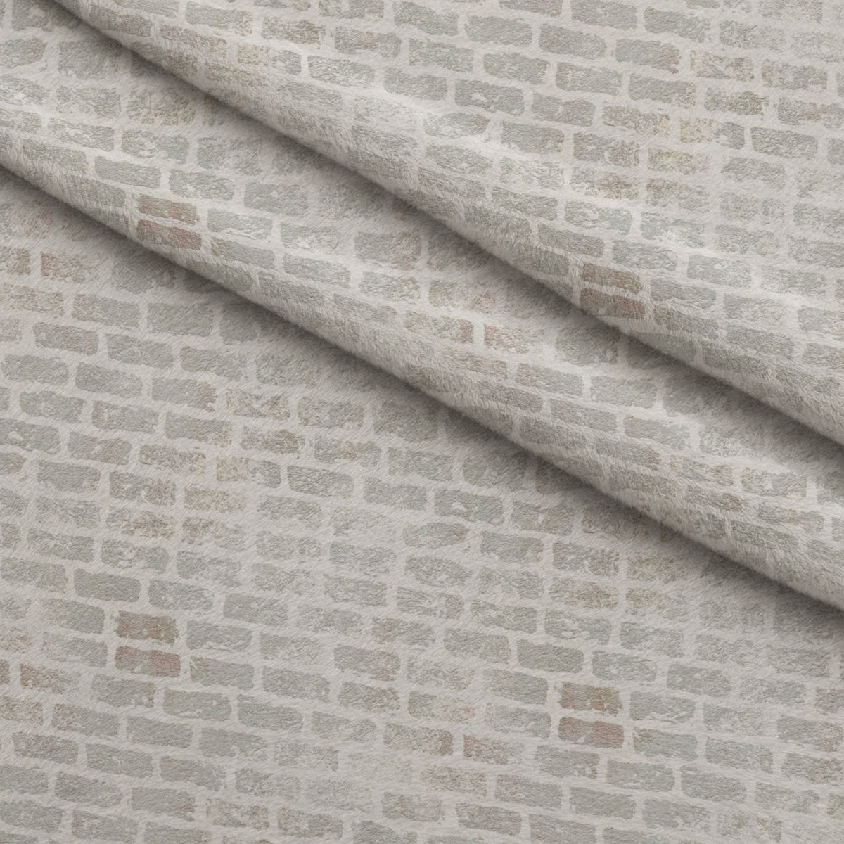 Grunge Brick Wall Pattern 3 Fleece Fabric — fleece fabric folded close-up preview (mv-fleece-v1:lying)
