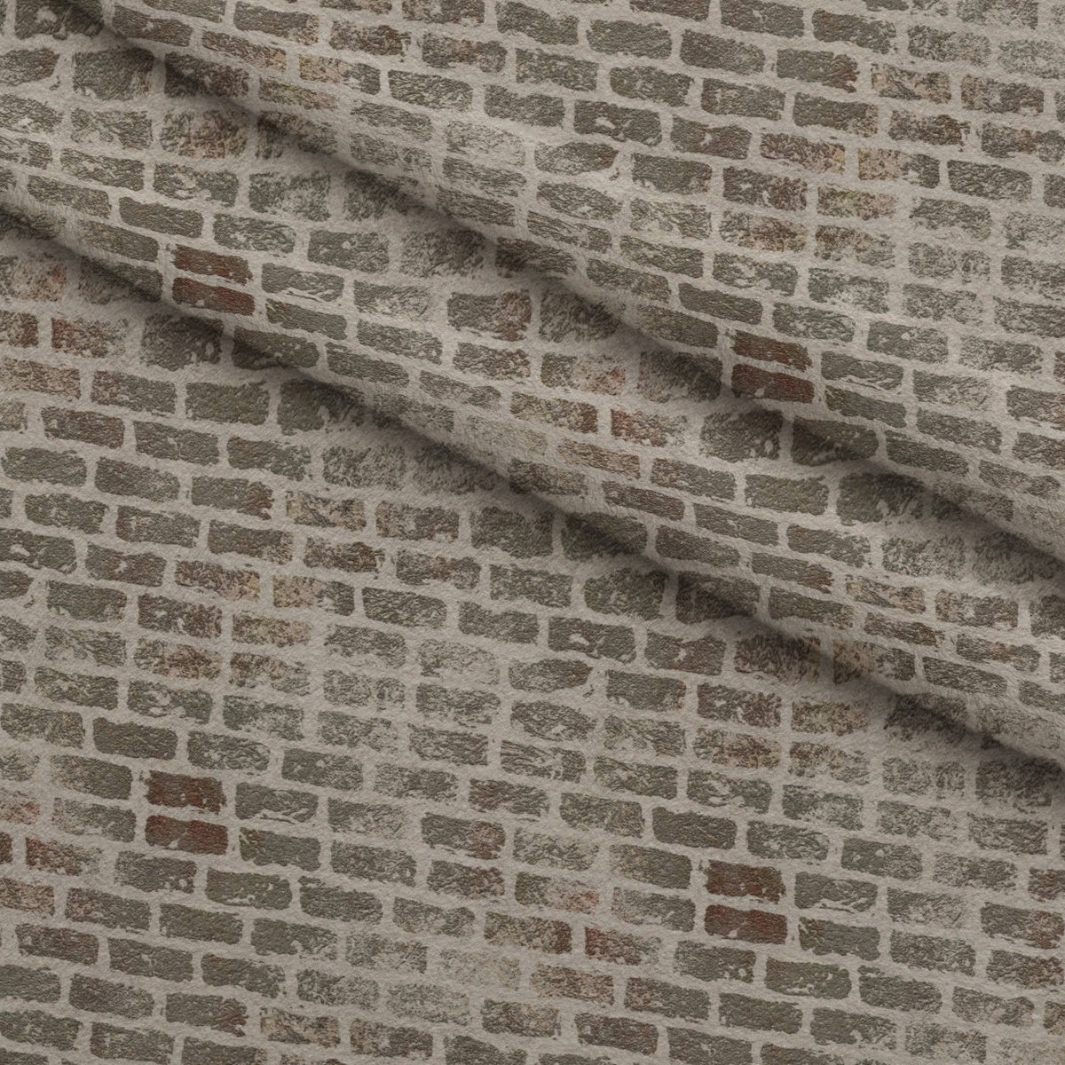 Grunge Brick Wall Pattern 4 Fleece Fabric — fleece fabric folded close-up preview (mv-fleece-v1:lying)
