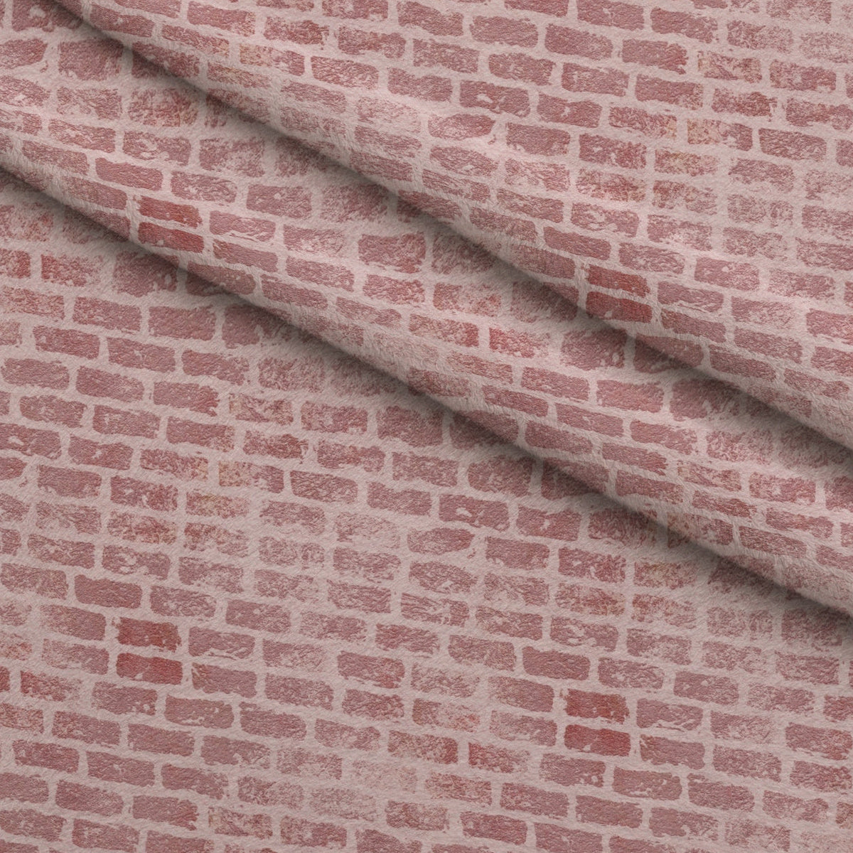 Grunge Brick Wall Pattern 6 Fleece Fabric — fleece fabric folded close-up preview (mv-fleece-v1:lying)