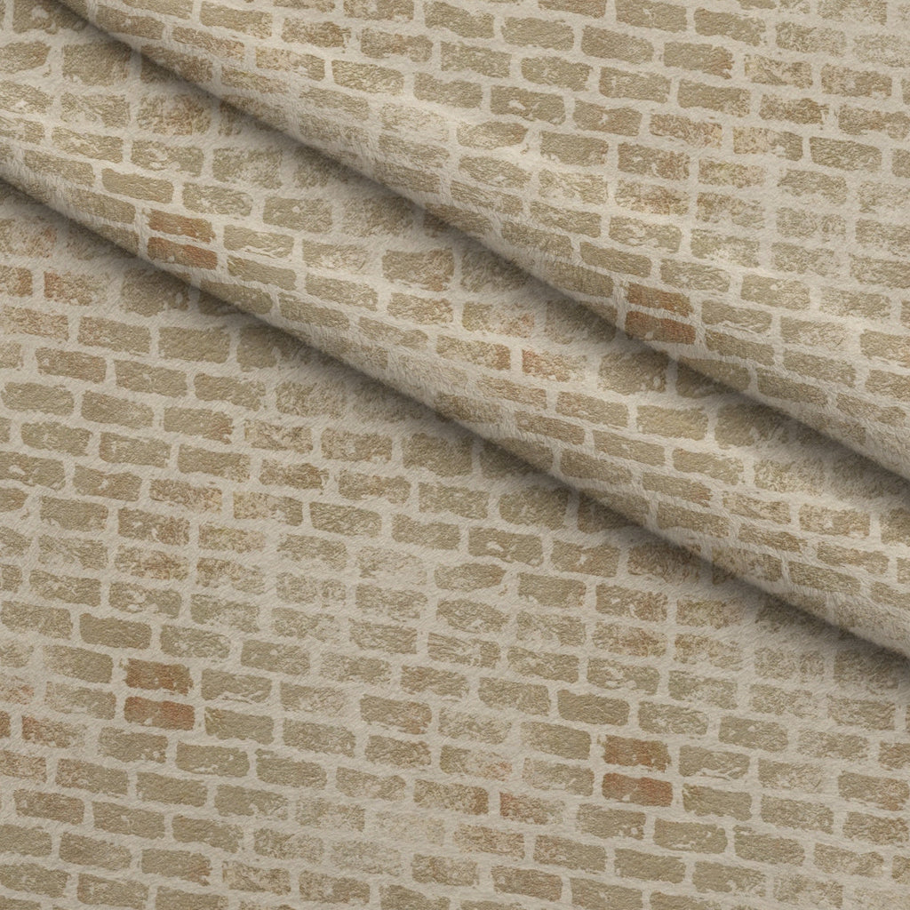 Grunge Brick Wall Pattern 7 Fleece Fabric — fleece fabric folded close-up preview (mv-fleece-v1:lying)