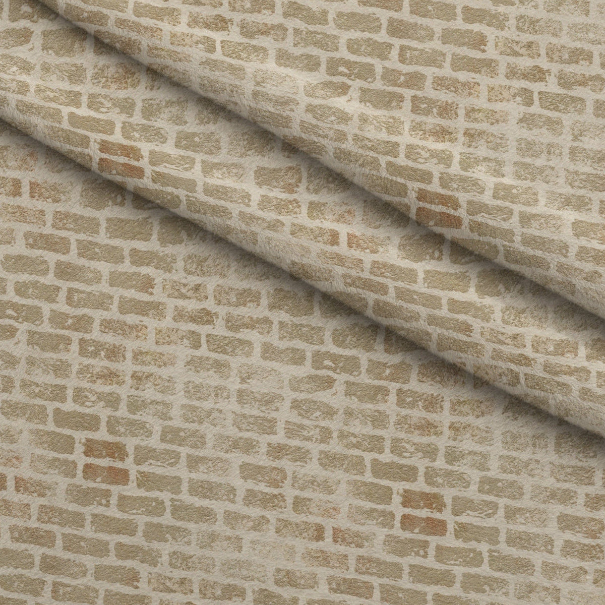 Grunge Brick Wall Pattern 7 Fleece Fabric — fleece fabric folded close-up preview (mv-fleece-v1:lying)