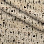 Halloween Skeleton Pattern 8 Fleece Fabric — fleece fabric folded close-up preview (mv-fleece-v1:lying)