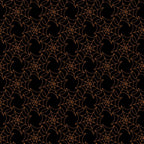 black background, orange lines, spider webs, geometric pattern, halloween theme, repeating design, intricate webbing, spooky motif, autumn colors,, fabric panel, seasonal fabric, web pattern, orange outlines, dark fabric, halloween decoration, craft fabric, sewing material, gothic style, holiday theme