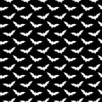 black, white, bats, halloween, spooky, gothic, monochrome, repeating pattern, silhouettes, flying bats,, fabric panel, seasonal, october, nocturnal creatures, wings, dark aesthetic, horror theme, costume fabric, craft material