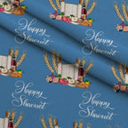 Hamsa Heritage Pattern 2 Fleece Fabric — fleece fabric folded close-up preview (mv-fleece-v1:lying)