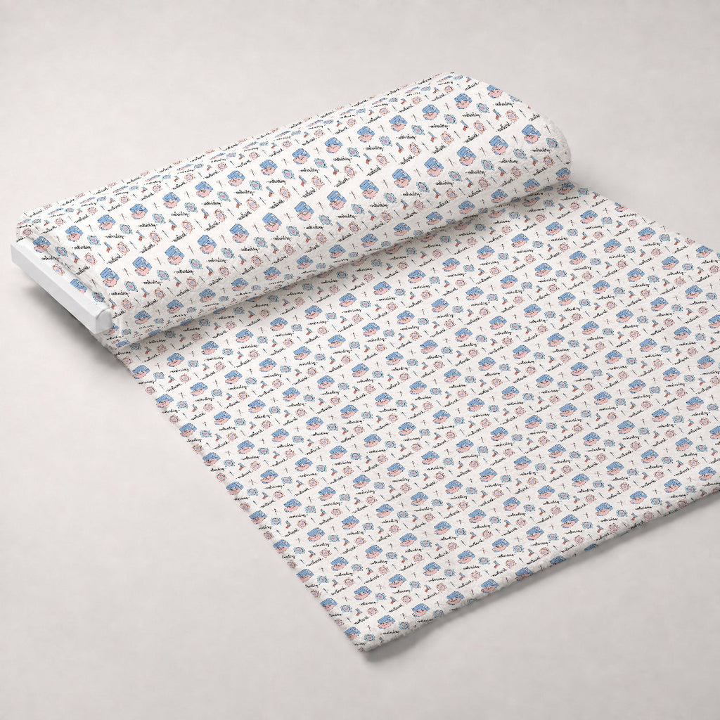 Hand and Machine Embroidery Pattern 1 Fleece Fabric — fleece fabric unrolled bolt preview (mv-fleece-v1:bolt)