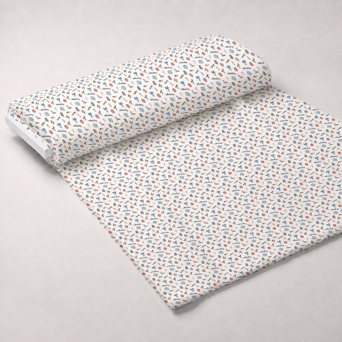 Hand and Machine Embroidery Pattern 2 Fleece Fabric — fleece fabric unrolled bolt preview (mv-fleece-v1:bolt)