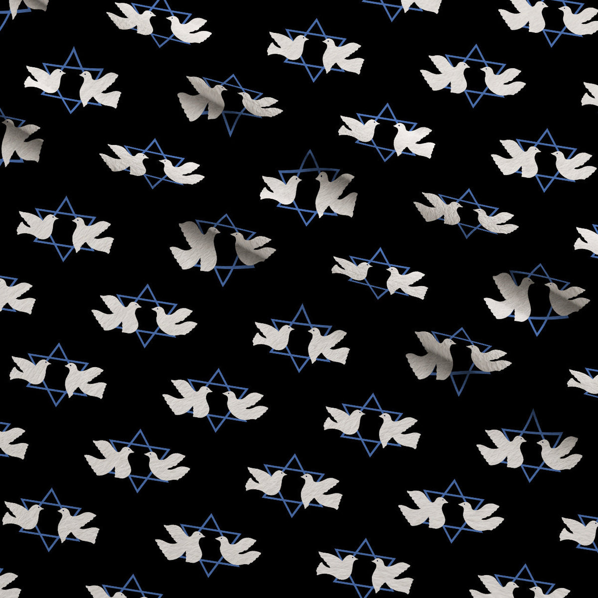 Hanukkah Gifts Pattern 15 Fleece Fabric — fleece fabric folded close-up preview (mv-fleece-v1:lying)