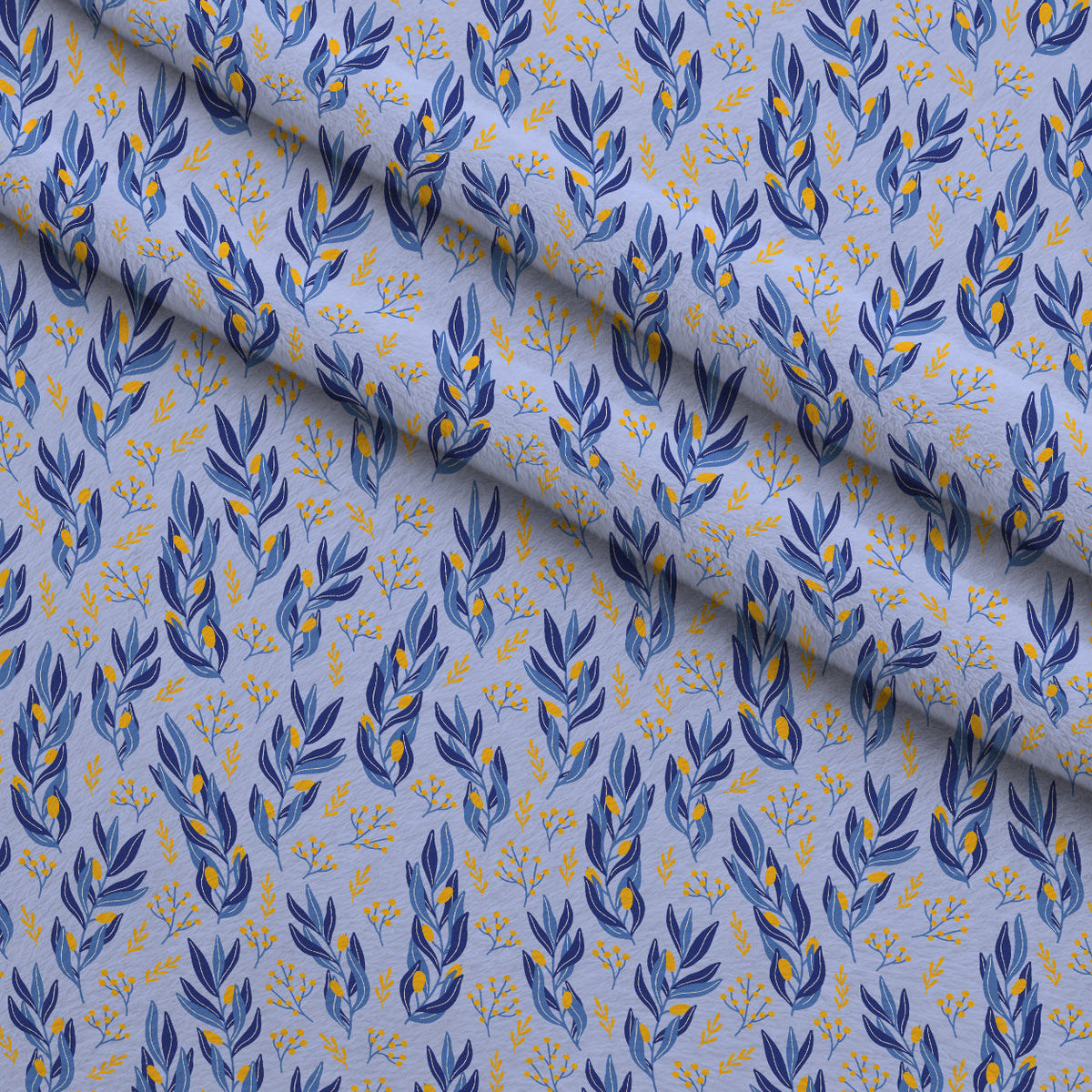 Hanukkah Gifts Pattern 5 Blue Fleece Fabric — fleece fabric folded close-up preview (mv-fleece-v1:lying)