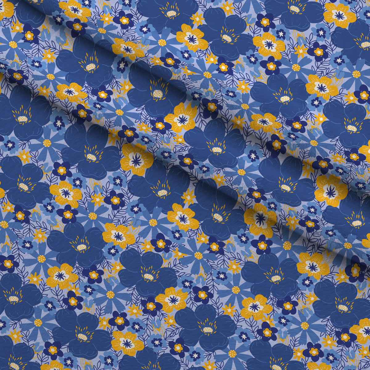 Hanukkah Gifts Pattern 7 Blue Fleece Fabric — fleece fabric folded close-up preview (mv-fleece-v1:lying)