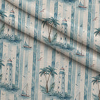 Harbor Blossoms Pattern 10 Fleece Fabric — fleece fabric folded close-up preview (mv-fleece-v1:lying)