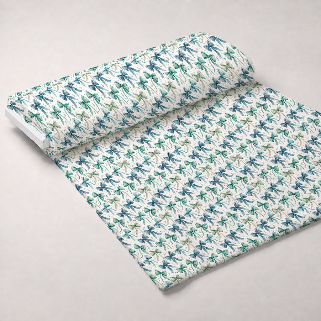 Harbor Blossoms Pattern 16 Fleece Fabric — fleece fabric unrolled bolt preview (mv-fleece-v1:bolt)