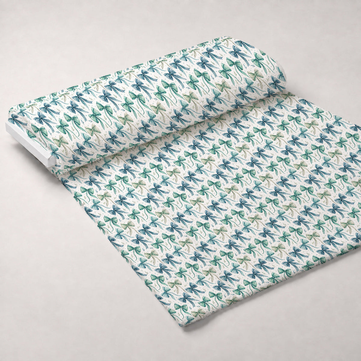 Harbor Blossoms Pattern 16 Fleece Fabric — fleece fabric unrolled bolt preview (mv-fleece-v1:bolt)