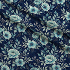 Harbor Blossoms Pattern 18 Fleece Fabric — fleece fabric folded close-up preview (mv-fleece-v1:lying)
