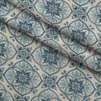 Harbor Blossoms Pattern 7 Fleece Fabric — fleece fabric folded close-up preview (mv-fleece-v1:lying)