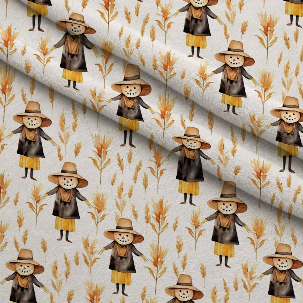 Harvest Maze Pattern 11 Fleece Fabric — fleece fabric folded close-up preview (mv-fleece-v1:lying)